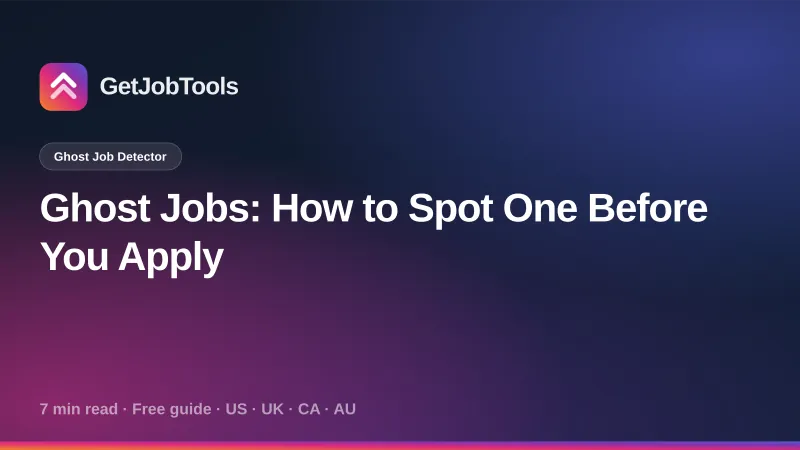Ghost Jobs: How to Spot One Before You Apply